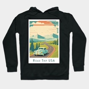 Retro Vintage Road Trip USA Hoodie